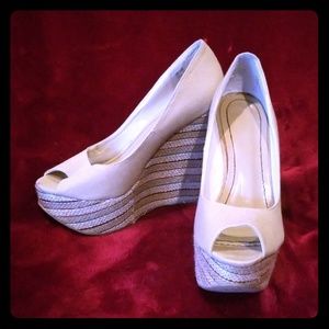 Cream color just fab wedges